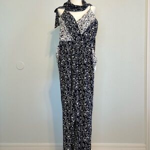 Tanya Taylor Silk Printed Floral Jumpsuit